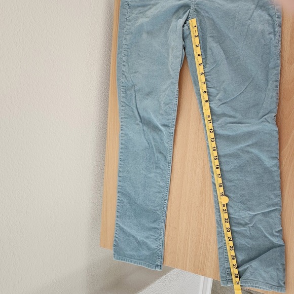 J. Crew City Fit Corduroy Pants Womens Size 28S Light Blue Casual Jeans - Picture 7 of 10
